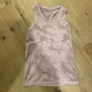 athleta pink camo tank